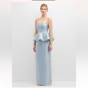 ALFRED SUNG Pale Blue Polyester Dress Lining